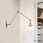 Frendorf | 1 Licht Wandlamp Industriële Conische Duidelijk/Amber Glazen Wandlamp in Zwart/Bronze/Messing met Verstelbare Arm, 8“+8"/8"+8"+8" Lang