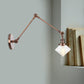 Frendorf | 1 Licht Esszimmer Wandleuchte Vintage Schwarz/Bronze/ Messing Wandmontierte Lampe mit Diamant Klar/Amber Glasschirm, 8"+8"/8"+8"+8" L Verstellbarer Arm