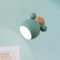 Nordic Style Globe Wandlicht Holz & Metall 1-Glühbirne Wandleuchte für Restaurant Flur