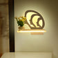 Frendorf | Restaurant Café Wandleuchte mit Regal Acryl Moderne Kreative Wandleuchte Licht in Weiß