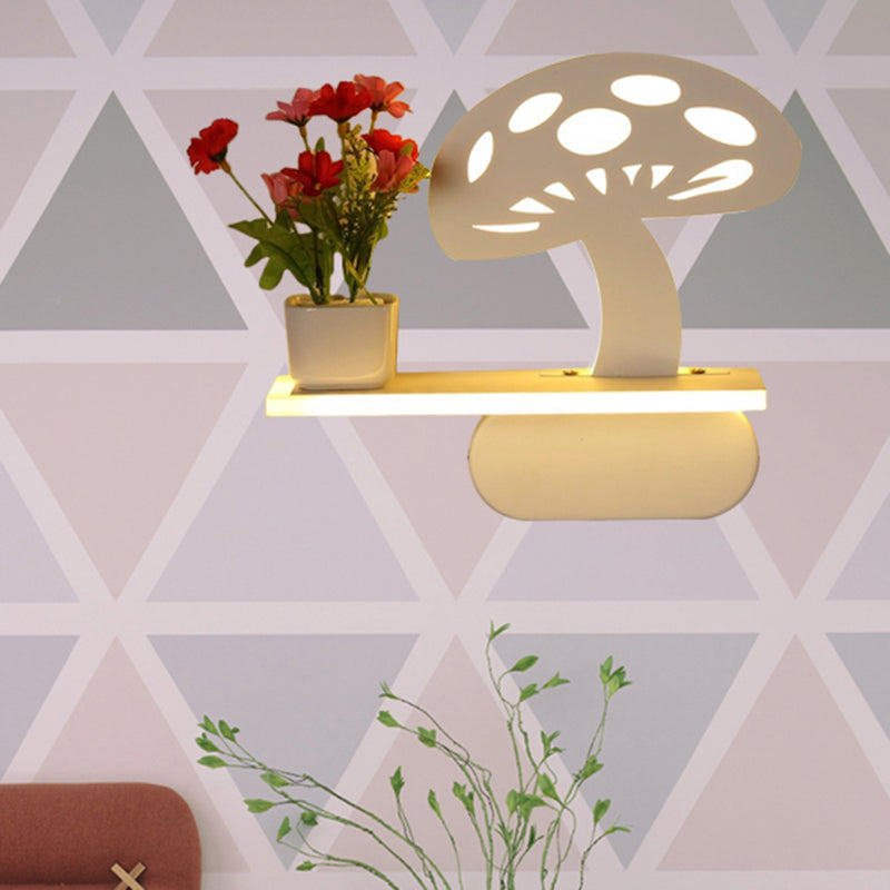 Frendorf | Acryl Wandschijnwerper mit Regal Wohnzimmer Restaurant Modern Stilvolle Wandleuchte in Weiß