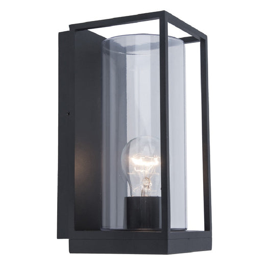 Lutec 5288803012 Flair Matt Schwarz Außen Vintage Flush Laterne Wandlicht