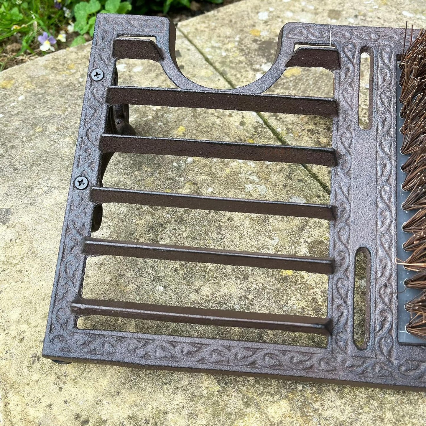 Cast Iron Boot Jack, Scraper And Grate