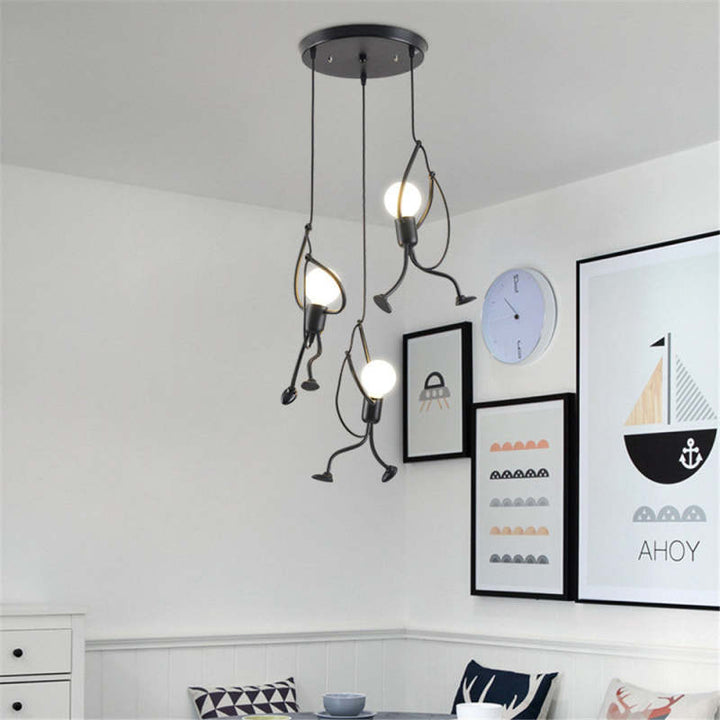 Frendorf | RetroBeam Iron Design Deckenleuchte | Vintage Retro LED Lampe | Industrial Look für Zuhause
