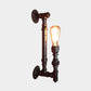 Frendorf | Zwart Afwerking 1-Lampen Wandlamparmatuur Industrie IJzeren Potloodpijparm Wandlamp voor Bar