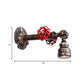 Frendorf | Bronze 1 Licht Wandlamp Geantiqueerd Metalen Pijp en Ventiel Wandmontage Lamp, 8"/10" Breed