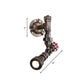 Frendorf | 1/2-Bulb Wandleuchte Farmhouse Wasserrohr Eisen Wandlampe in Bronze mit rotem Ventil Deco
