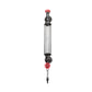 1-Head Tubular Wandleuchte Rustikal Schwarz/Kupfer Metallic mit 2-Ventil Deco und Kette