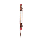 1-Head Tubular Wandleuchte Rustikal Schwarz/Kupfer Metallic mit 2-Ventil Deco und Kette