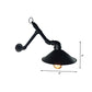 Frendorf | 1-Head Wandbevestiging Sconces Industrieel Buitengevelverlichting met Brede Uitlopende Metalic Schaduw in Zwart