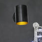 Frendorf | 1 Licht Zilindervormige Wandlamp Armatuur Boerderij Zwarte Afwerking Metalen Wandmontage Wandlamp voor Bedzijde, 4"/6" W