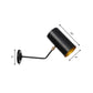 Frendorf | Winkelhaak Arm Eisen Wandleuchte Vintage 1-Licht Studienraum Wandmontage Lampenarmatur in Schwarz mit Zylinderschirm, 6"/10" H