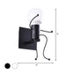 Frendorf | Zwart/Wit Menselijke Vorm Wandlamp Art Deco Metallic 1/2-Kop Bedside Wandgemonteerde Verlichting