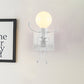 Frendorf | Zwart/Wit Menselijke Vorm Wandlamp Art Deco Metallic 1/2-Kop Bedside Wandgemonteerde Verlichting
