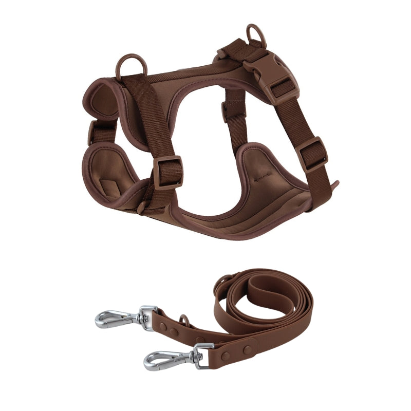 Schick verstellbares PVC-Hundegeschirr und Leine