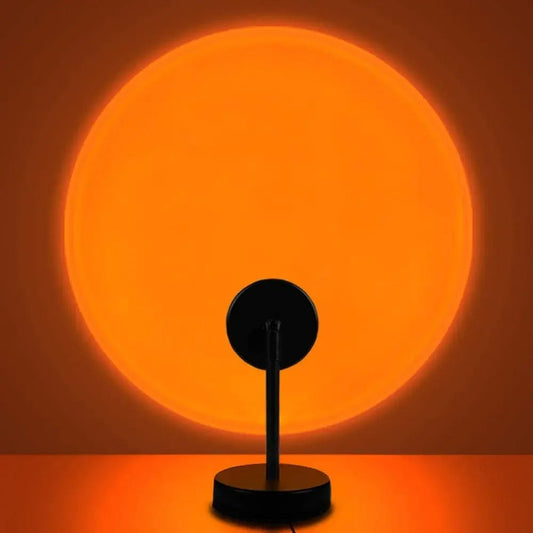 l Stilvolle Retro Tischlampe mit Sonnenuntergangs