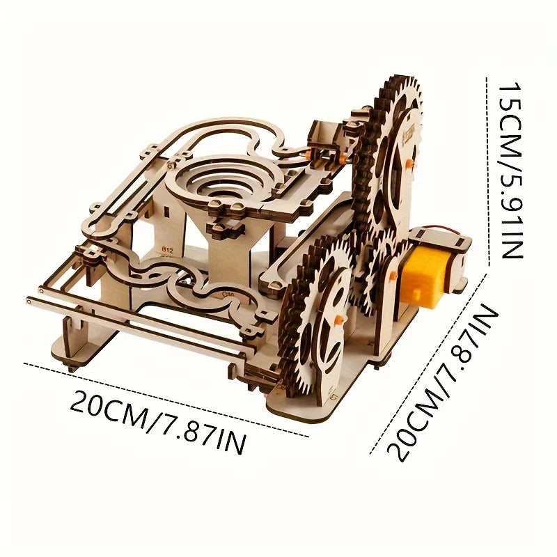 Frendorf | TrackMaster 3D-Kugelbahn-Puzzle – DIY mechanisches Bauset für Teenager und Erwachsene