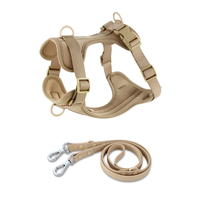 Schick verstellbares PVC-Hundegeschirr und Leine