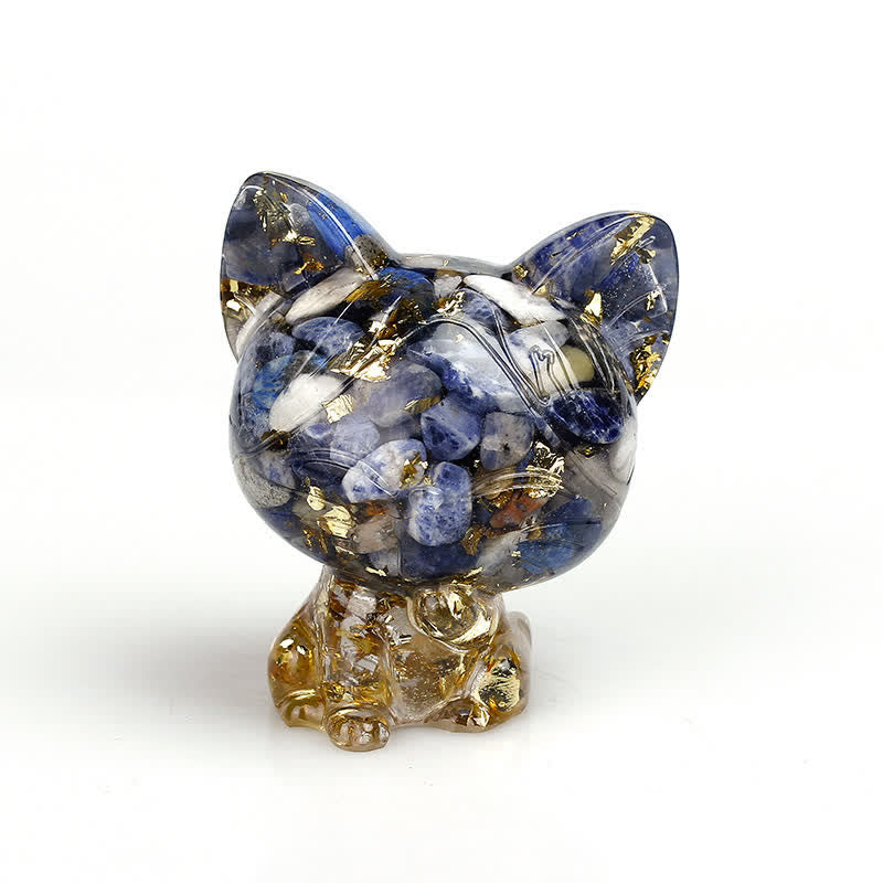 Frendorf Naturkristall Katze Edelstein Dekoration