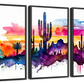 Frendorf | Southwest Desert Vista - Aquarell Landschaft Wandkunst