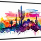 Frendorf | Southwest Desert Vista - Aquarell Landschaft Wandkunst