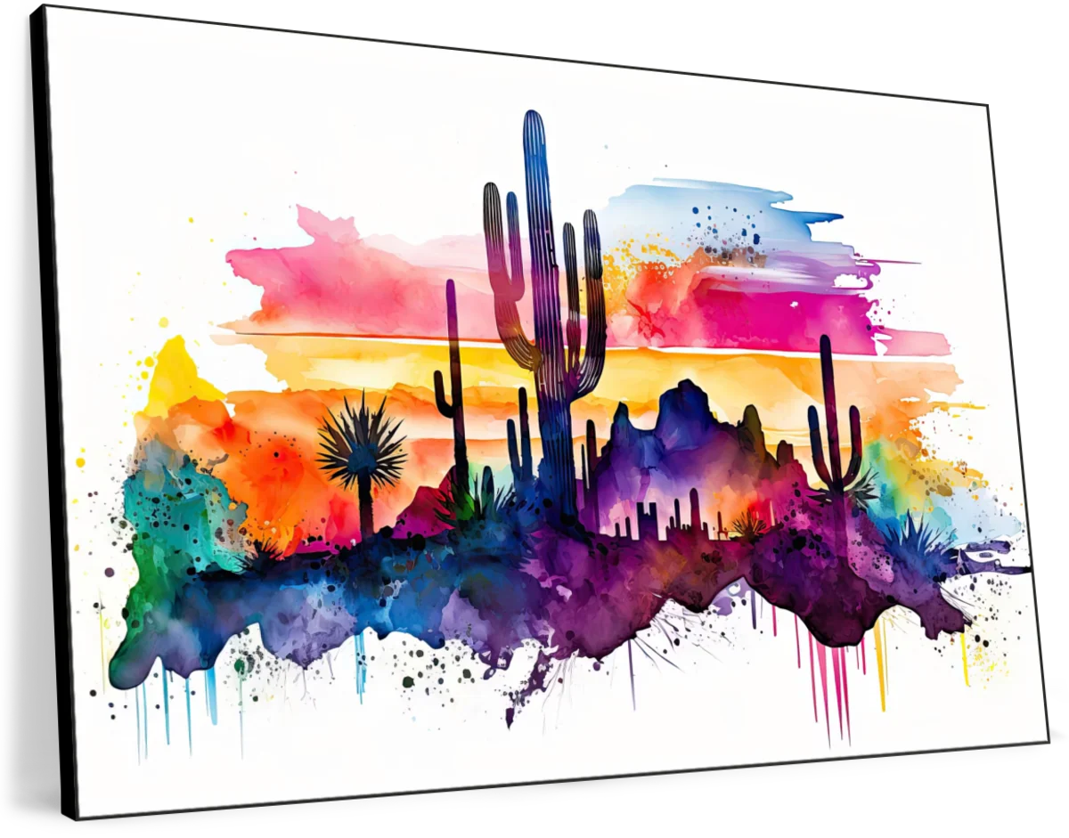 Frendorf | Southwest Desert Vista - Aquarell Landschaft Wandkunst