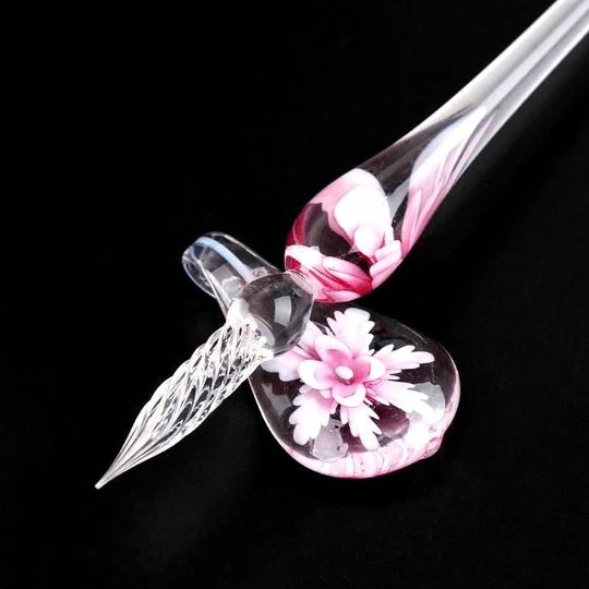 Frendorf | Glas Kalligraphie Stiftset mit Tinte und Stiftablage