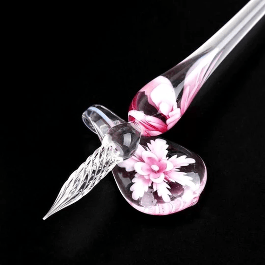 Frendorf | Glas Kalligraphie Stiftset mit Tinte und Stiftablage