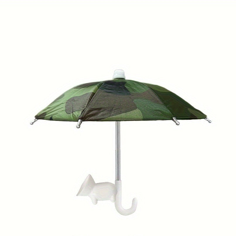 Frendorf | MiniSmart Regenschirm – Smartphone Sonnen- und Regenschutz mit Saugnapfhalter