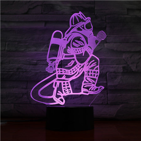 Feuerwehrmann 3D Licht