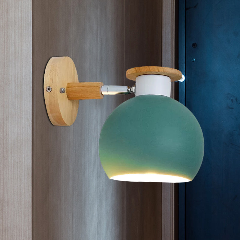 Frendorf | Kreis Studie Zimmer Wand Leuchte Metall Modern Stil 1 Licht Bonbonfarbene Wand Licht