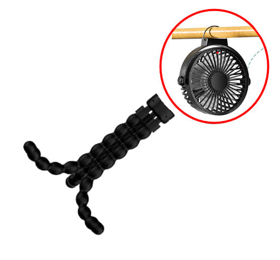 Frendorf | BreezeX | Akku-Ventilator 8000mAh | Tragbar, 360° drehbar & mit LED-Nachtlicht | 27 Std. Laufzeit