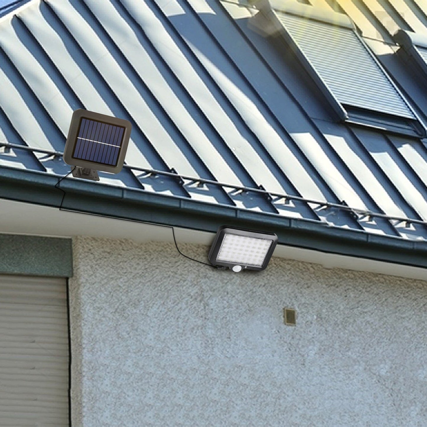 Frendorf | 56 LEDs Außen Solar Sicherheitsflutlicht
