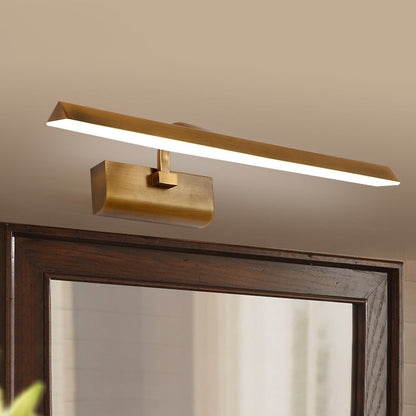 Frendorf | LED Lineaire Vanity Lamp Traditionele Messing Metaal Wandlamp Licht Armatuur voor Badkamer in Wit/Warm/Natuurlijk Licht, 16"/20"/24" L