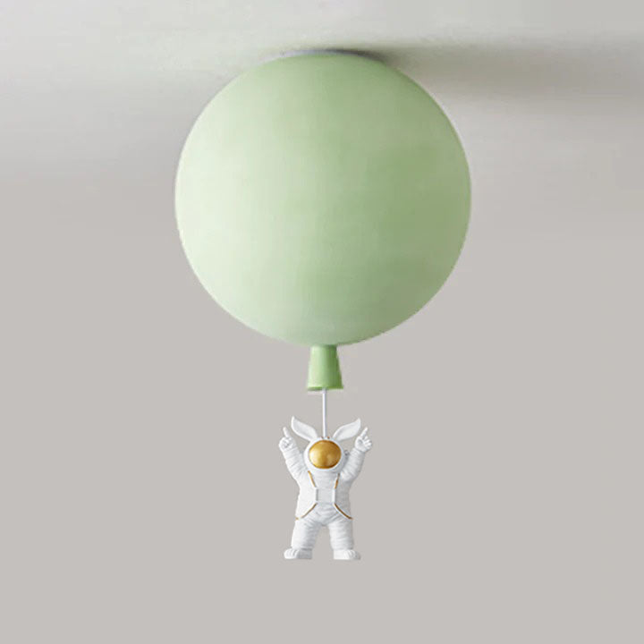 Frendorf | DreamScape | Moderne Mond/Astronauten LED Deckenlampe Acryl Grau/Weiß/Rosa/Rot/Grün/Gelb/Blau/Orange