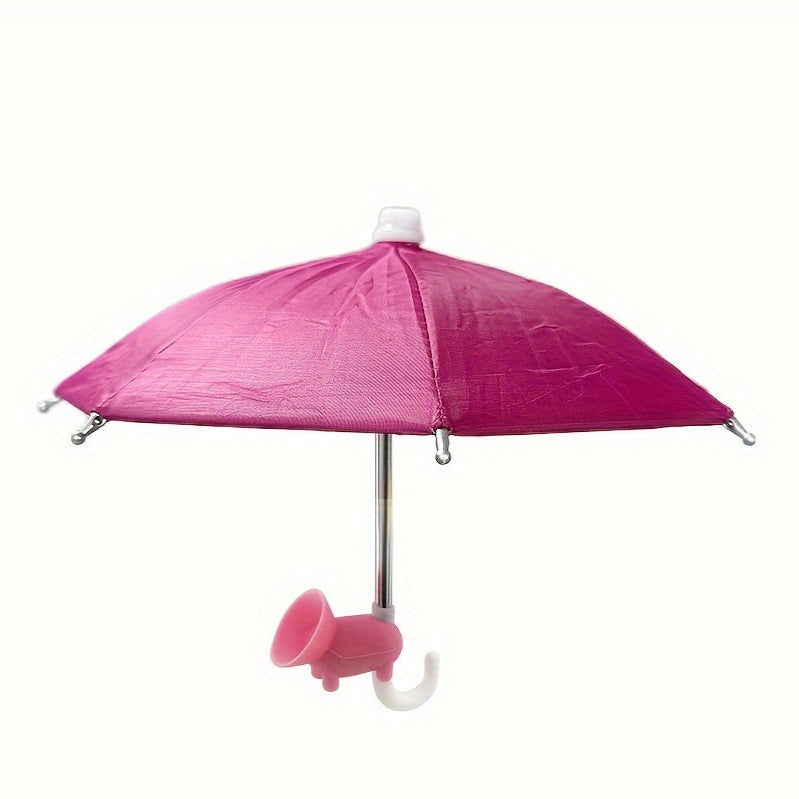Frendorf | MiniSmart Regenschirm – Smartphone Sonnen- und Regenschutz mit Saugnapfhalter