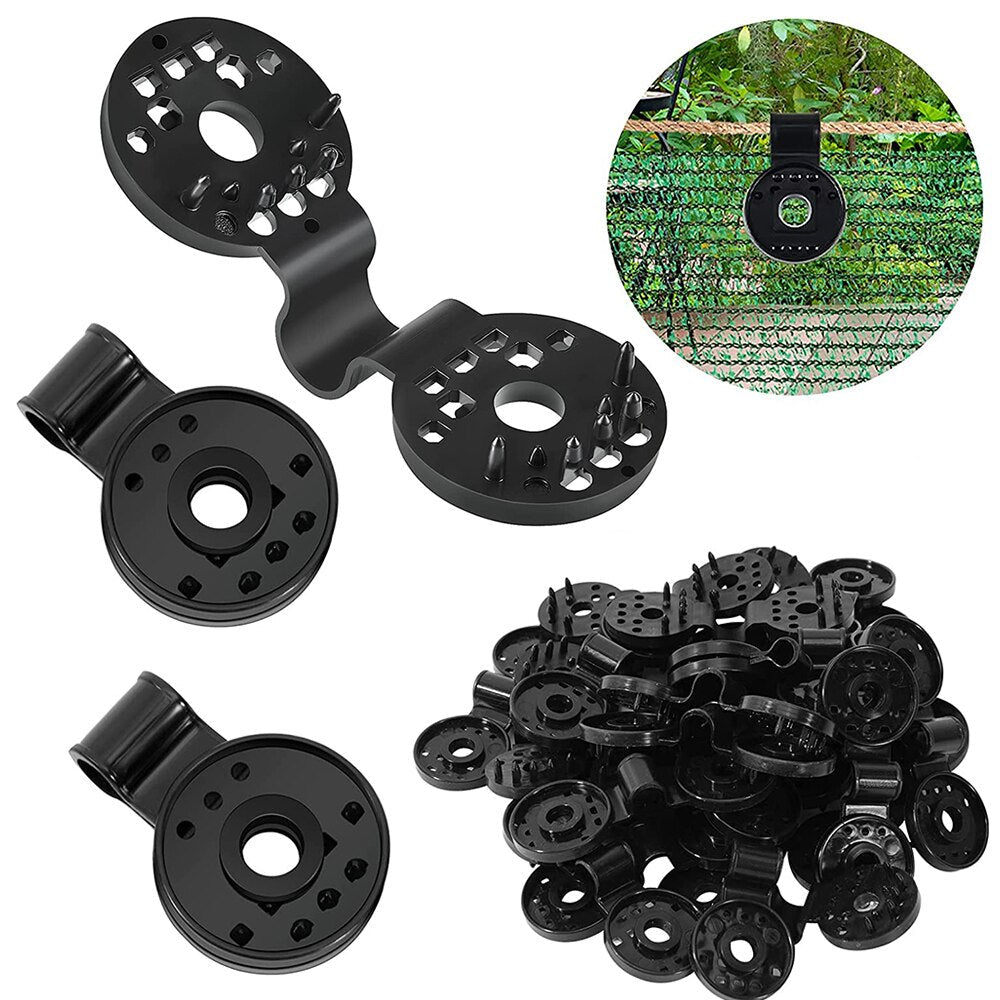 Frendorf | SunClip– Robuste Kunststoffklammern für Schattentücher, flexibel und einfach zu befestigen [25 + 25 Gratis]