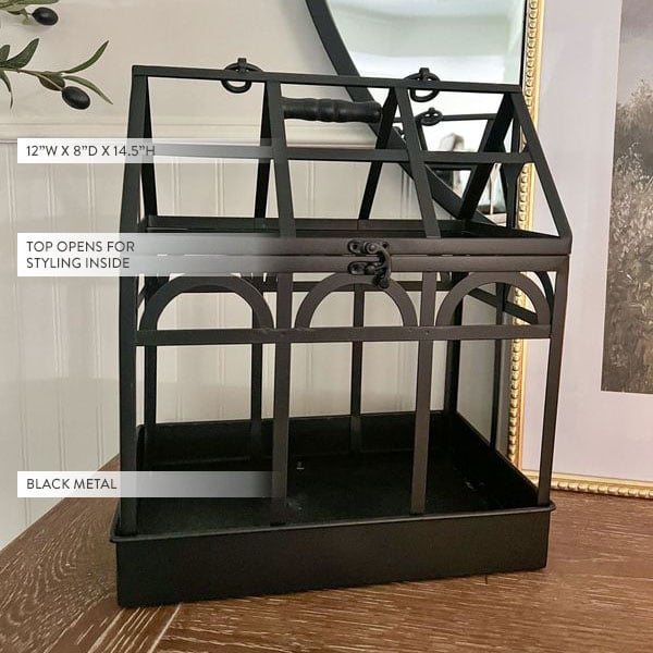 Schwarzes Metall Terrariumgestell