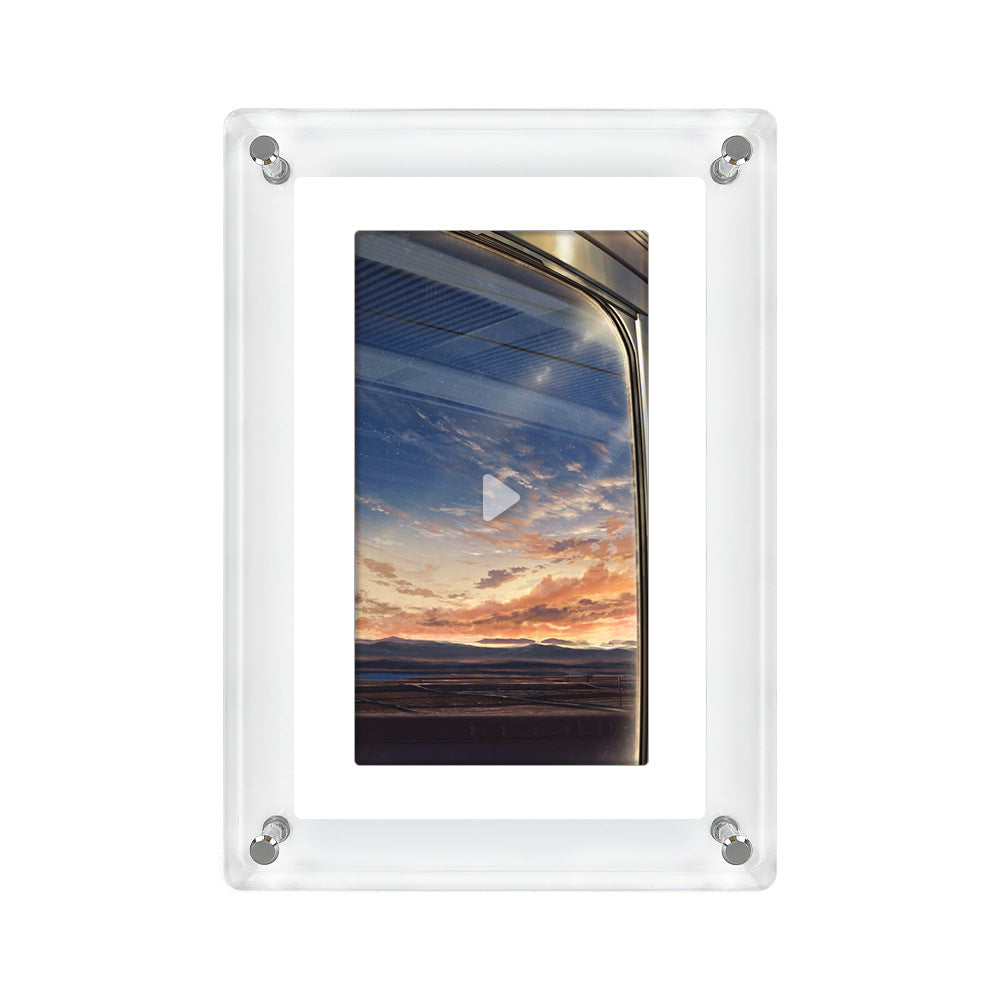 Frendorf | GlimView | Digitale Bilderrahmen | Helles Acryl-Display | Lebendige Erinnerungen