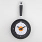 Frendorf | FryTime Spiegelei-Pfannen-Wanduhr | Stummuhr | Einfache Wanduhr | Kreatives Design für Küche & Zuhause