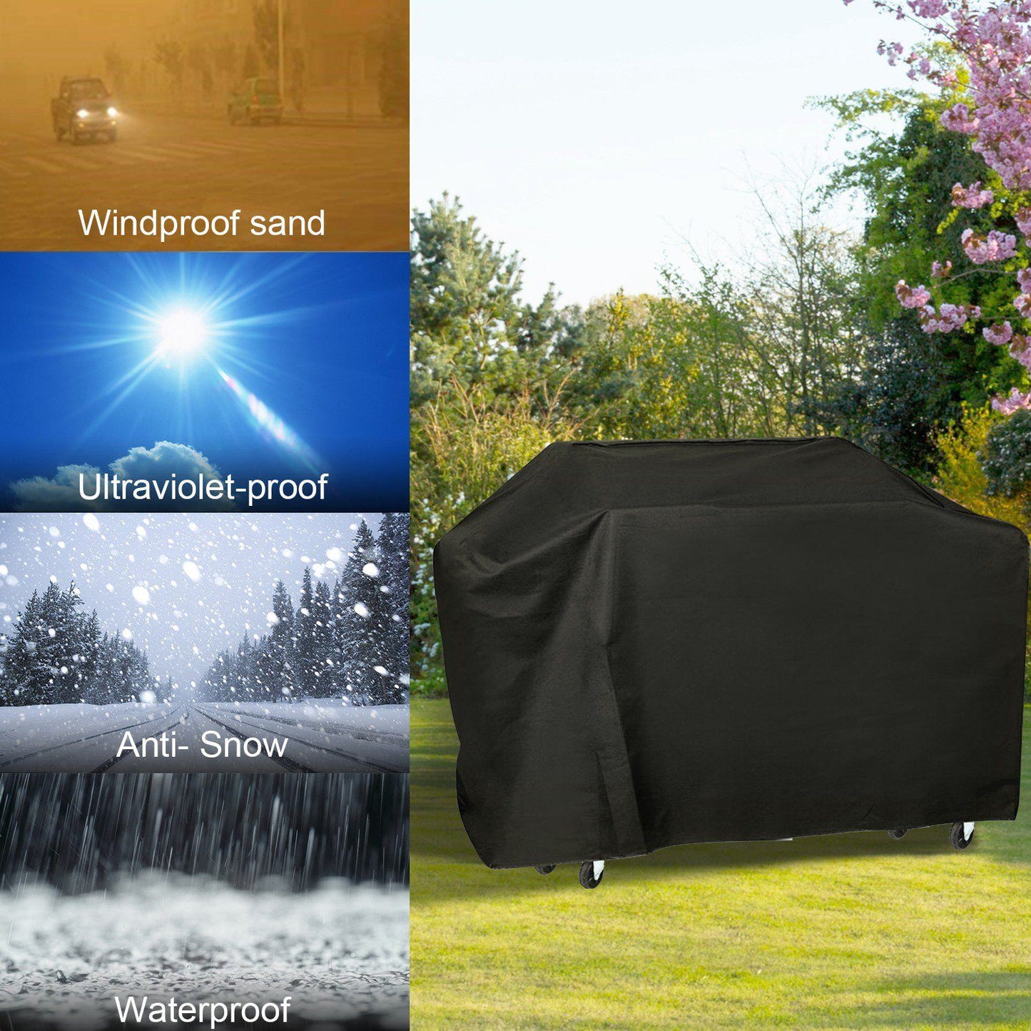 Frendorf | 57-Zoll Wetterbeständige Grillabdeckung