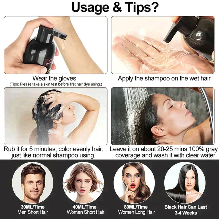 Frendorf | BLACK HAIR DYE SHAMPOO (AYURVEDIC NO SIDE EFFECT)