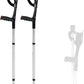 Frendorf | 2×Erwachsenen Unterarmkrücken, faltbare Gehhilfen, verstellbare Krücken, ergonomische Griffe, rutschfeste Gummikappen, für Höhen von 140-190 cm