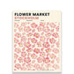 Blossom Flower Market Leinwandposter