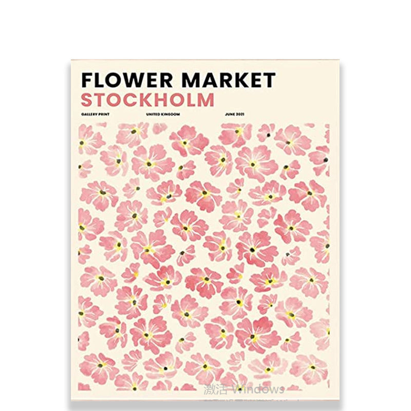 Blossom Flower Market Leinwandposter