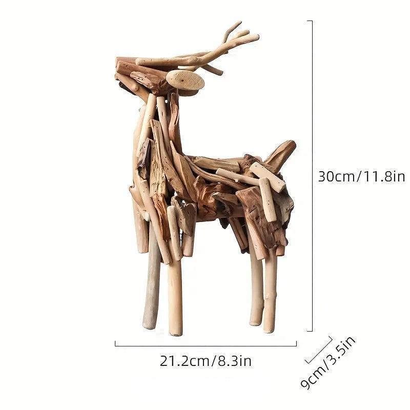 Frendorf | WoodGrace - Abstrakte Hirschskulptur