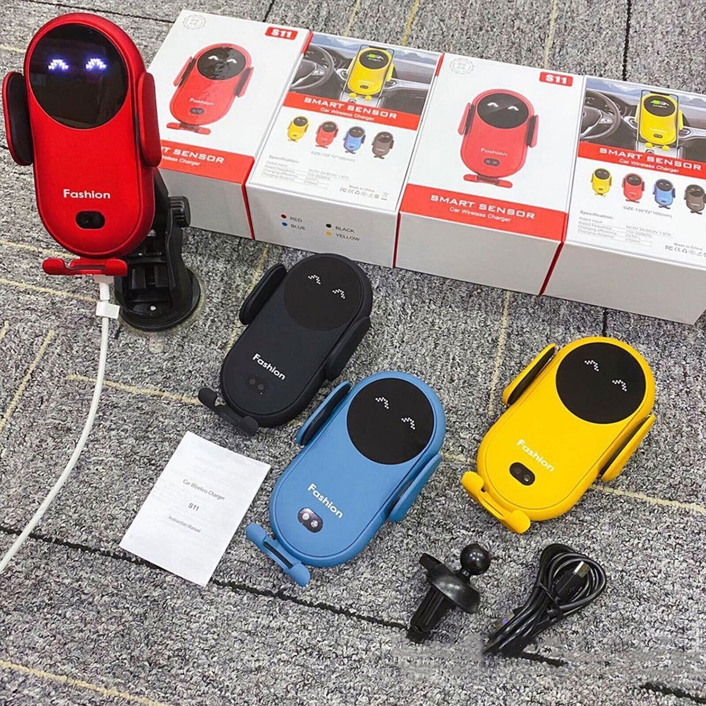 Frendorf | Kabelloses Smart Auto Ladegerät | Handyhalterung
