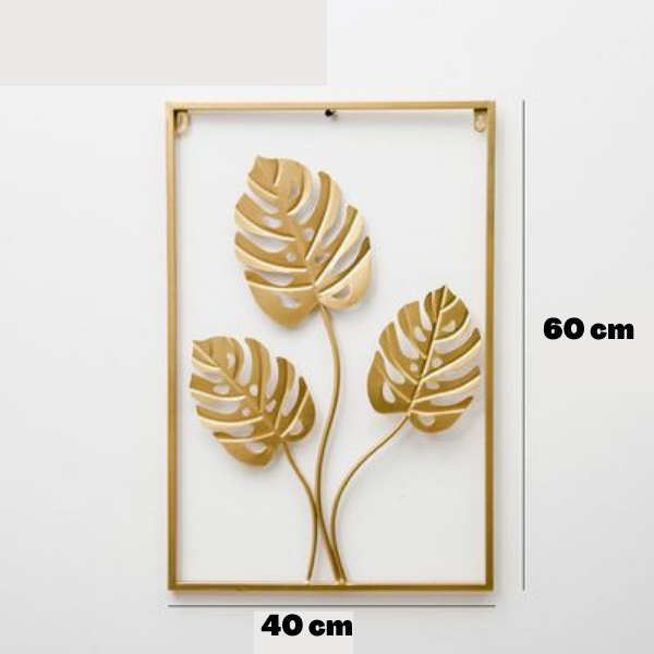 LuxiLeaf - Goldene Wanddekoration