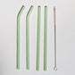 Artistry Gebogene & Gerade Borosilikatglas Wiederverwendbare Strohhalm Sets