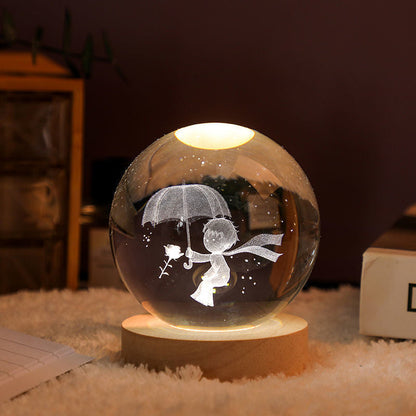 Frendorf | Leuchtende Kristallkugel Nachtlampe